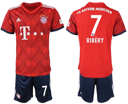 Bayern Munchen #7 Ribery Home Soccer Club Jersey